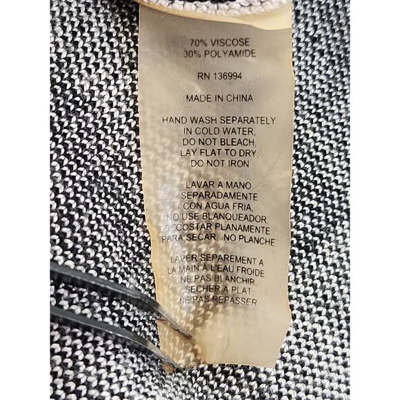 Sioni High Waist Pull On Skirt Size L Black Gray Stretch Office Career Preppy - Picture 7 of 10